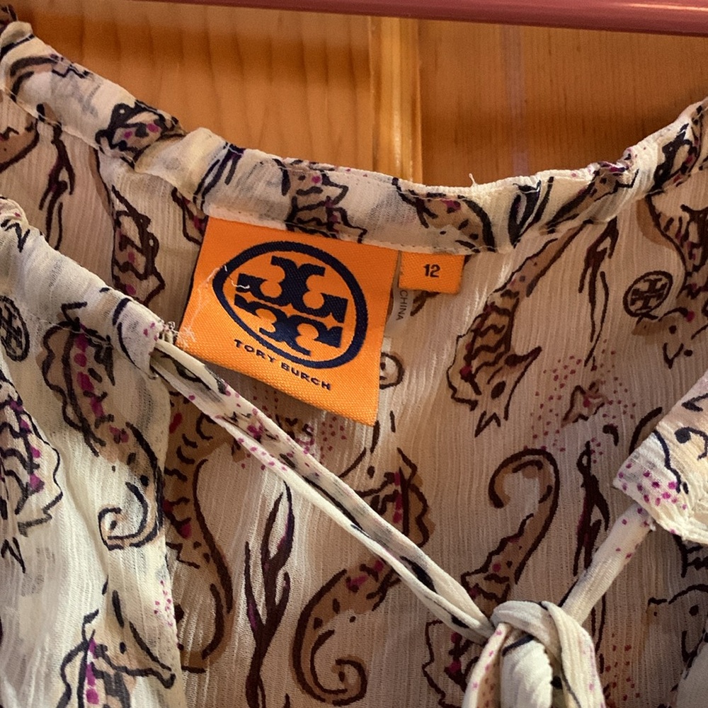 Tory Burch Seahorse Tunic - Size 12 - Picture 2 of 8